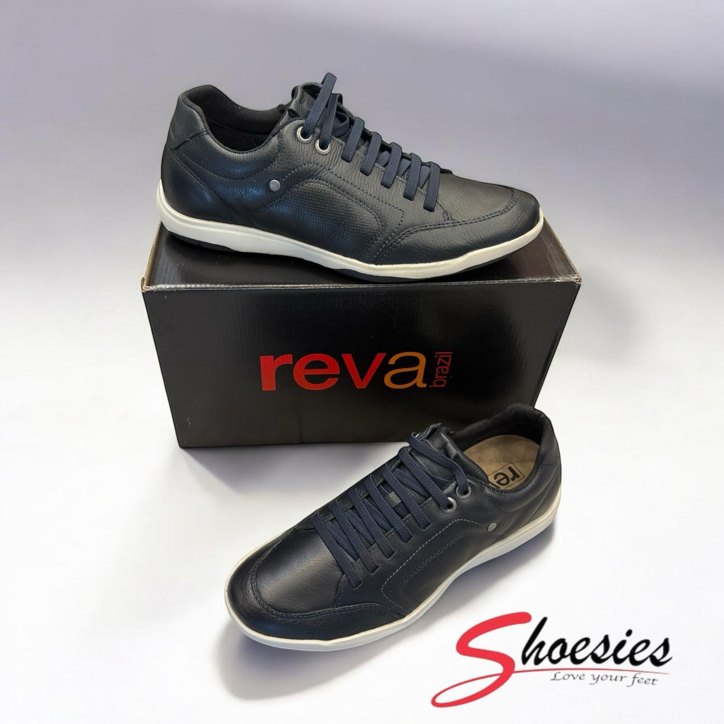 Reva Hulk - Mens Leather Shoes - Black