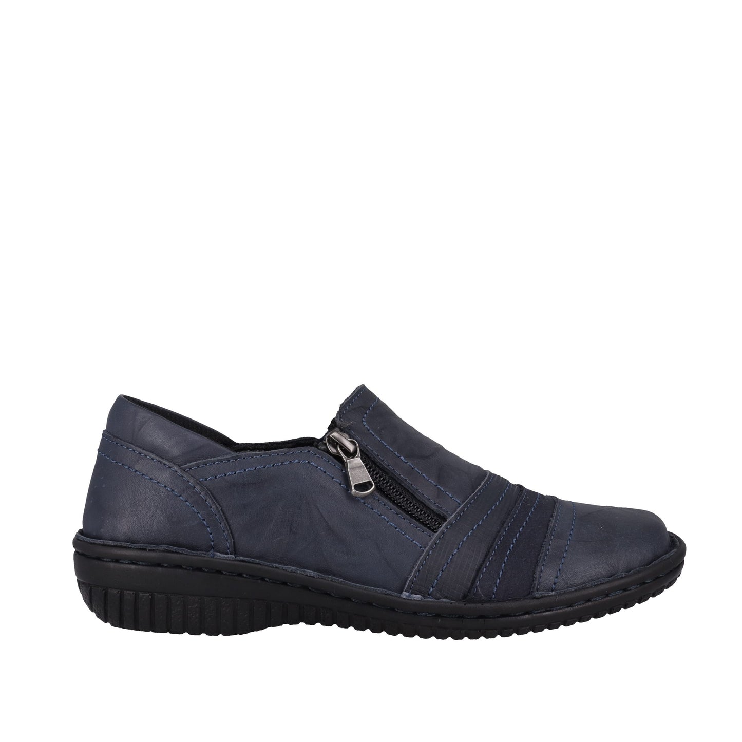 Cabello 5849-27 - Navy Crinkle Leather