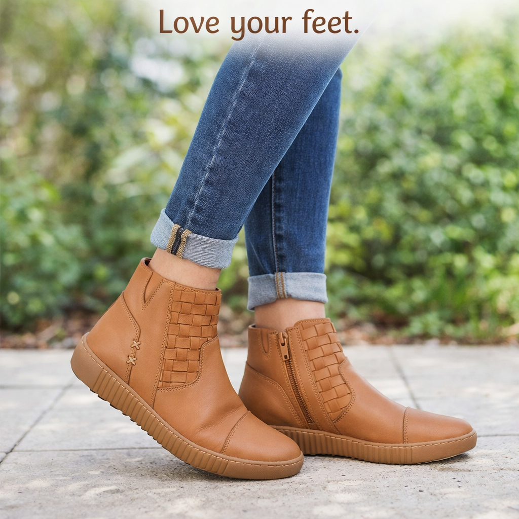 Cabello Willa Boot - Tan Leather