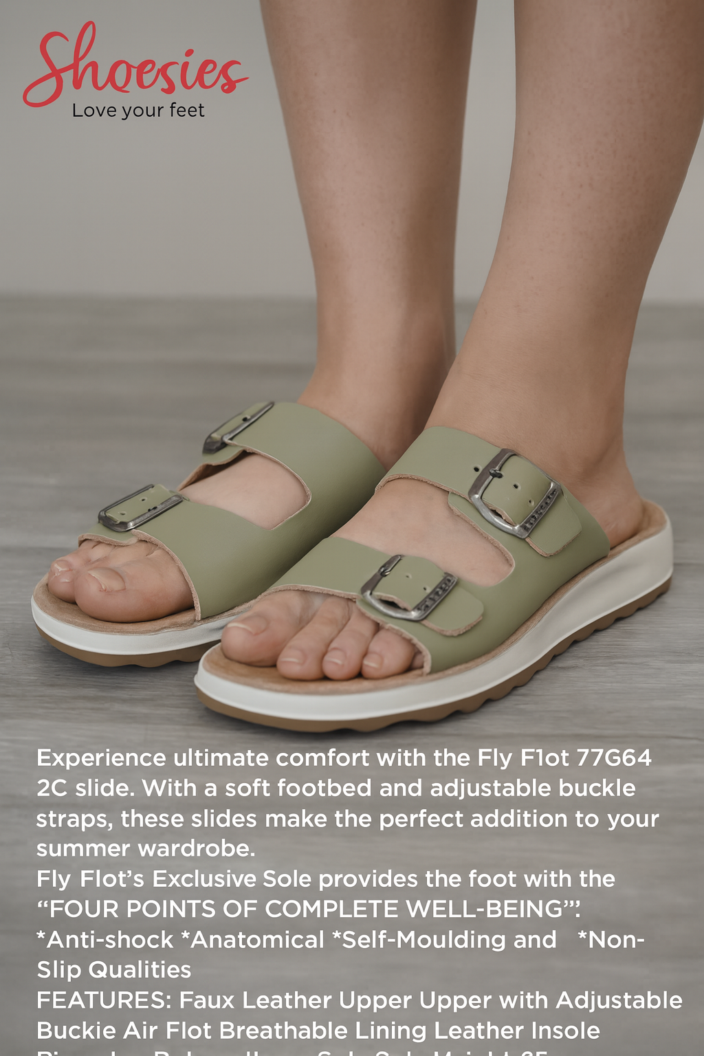 Fly Flot 77G64 2C Slides - Verde Chiaro