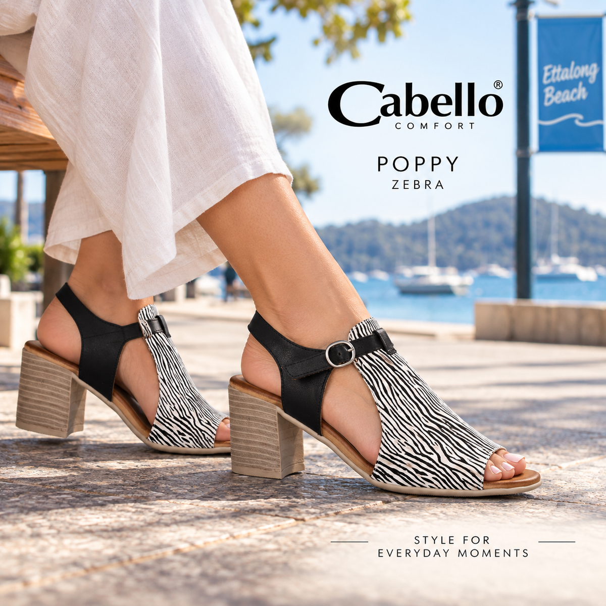 Cabello Poppy - Zebra Leather