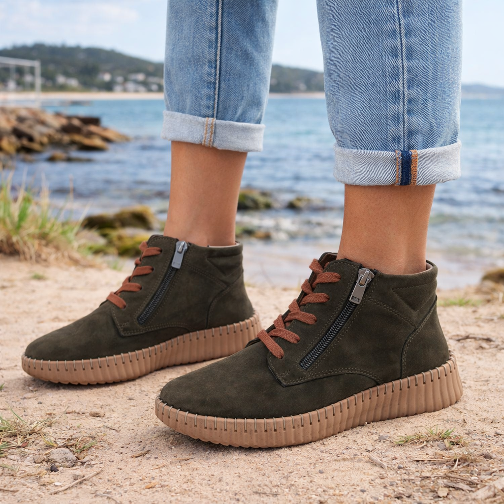 Sala Venetzia Boots - Dark Olive Nubuck