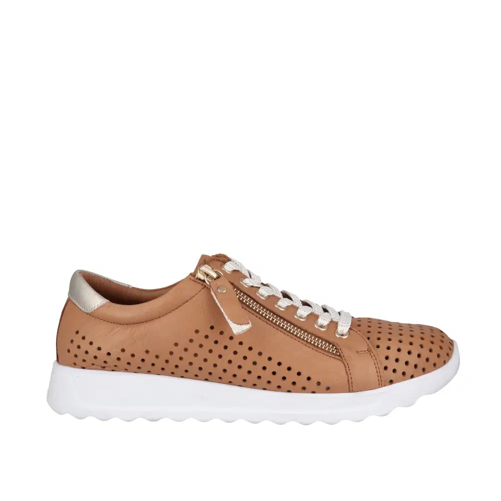 Cabello EG256 Sneaker - Tan Leather