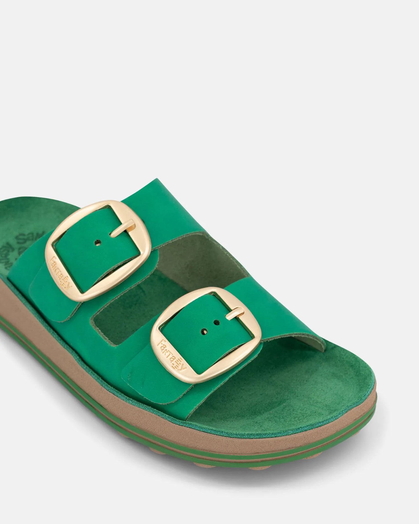 Fantasy Despoina Slide - Esmeraldo (Green) Leather