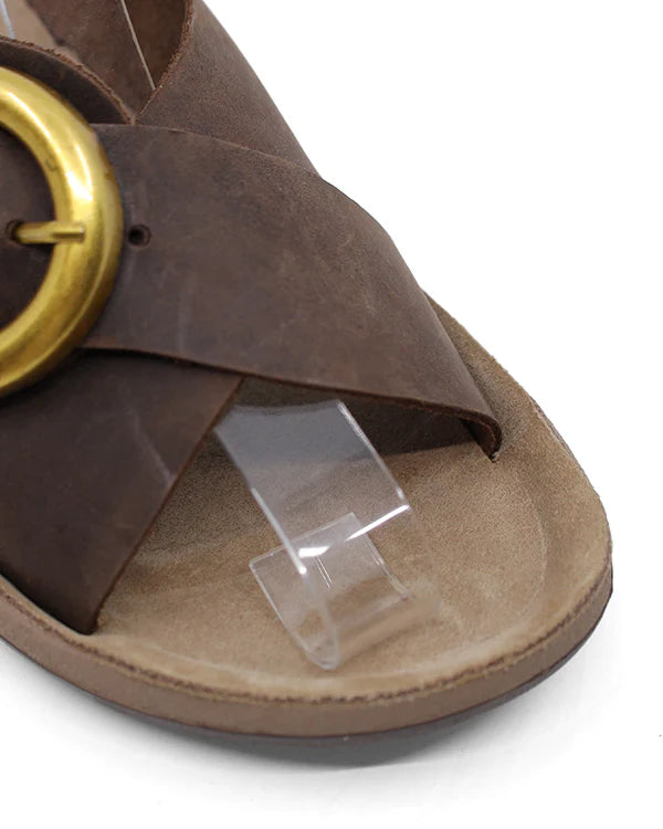 Fantasy Slide Natalie - Taupe Leather