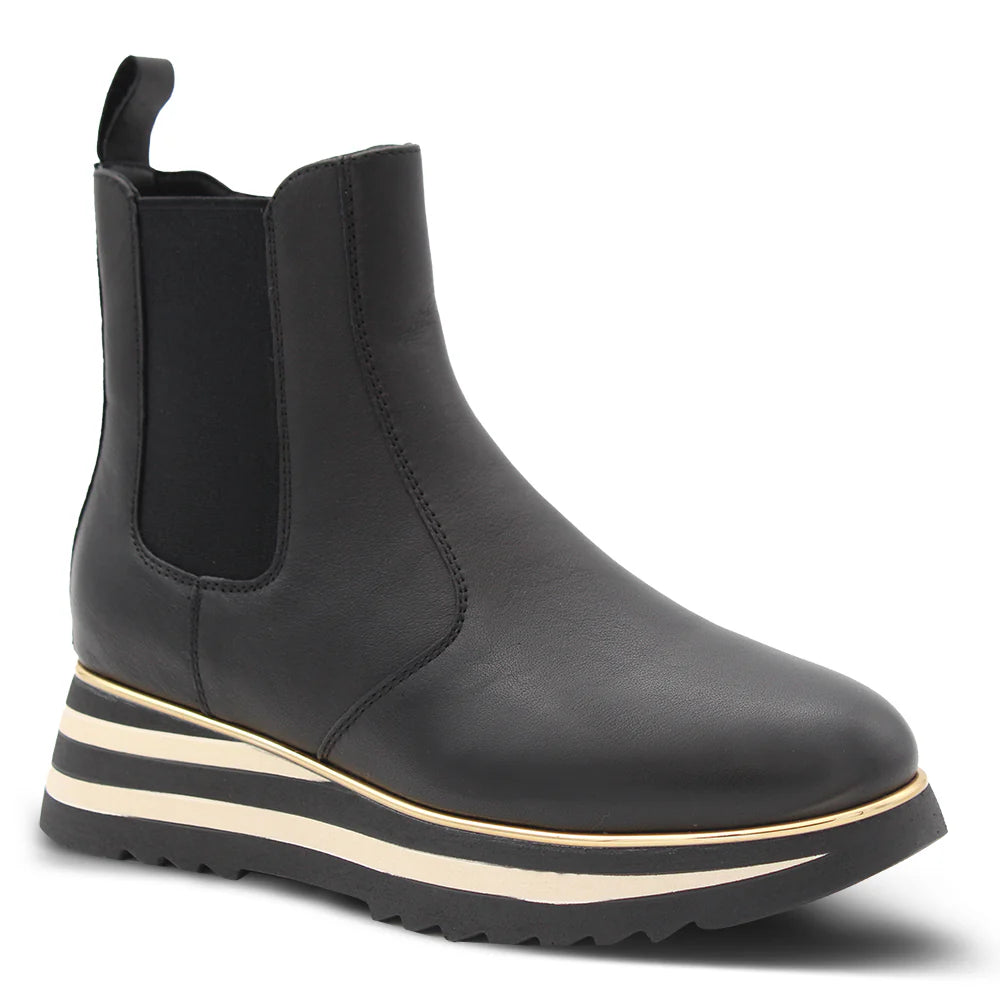 Alfie & Evie Hiccup - Black Leather