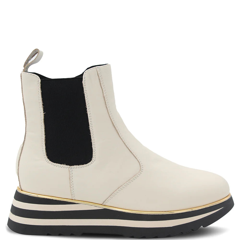 Womens Boots Alfie Chelsea Boots Alfie Evie Hiccup Ivory Leather