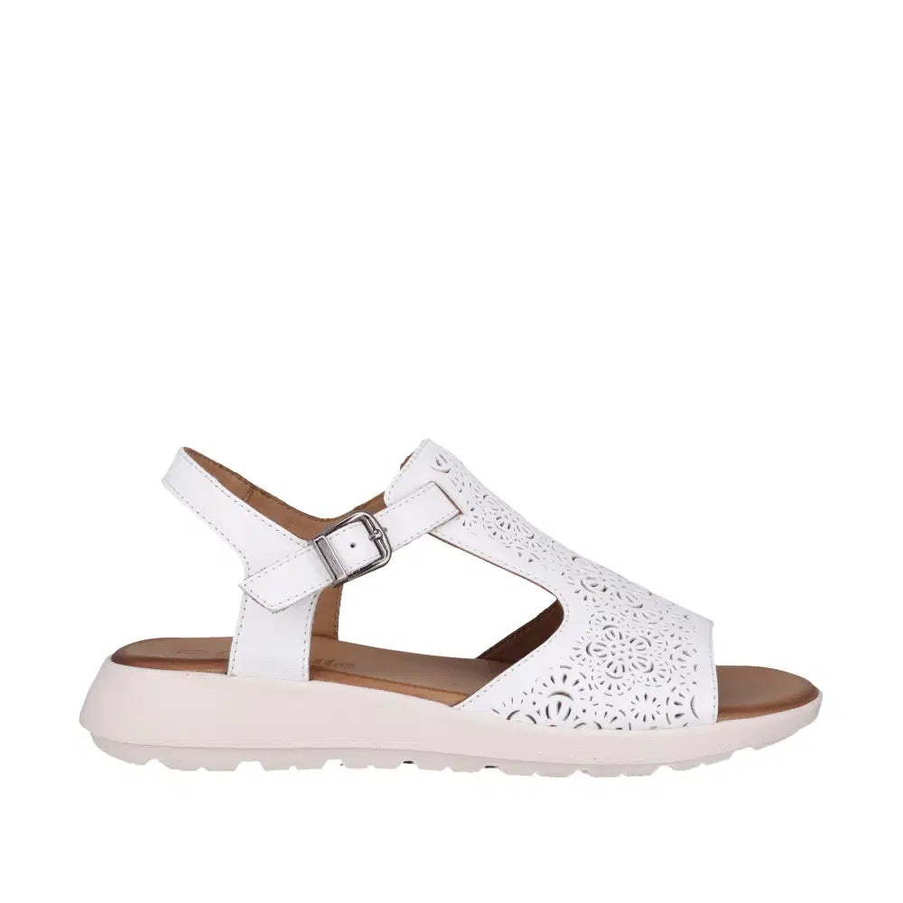 Cabello Penelope Sandal - White Leather