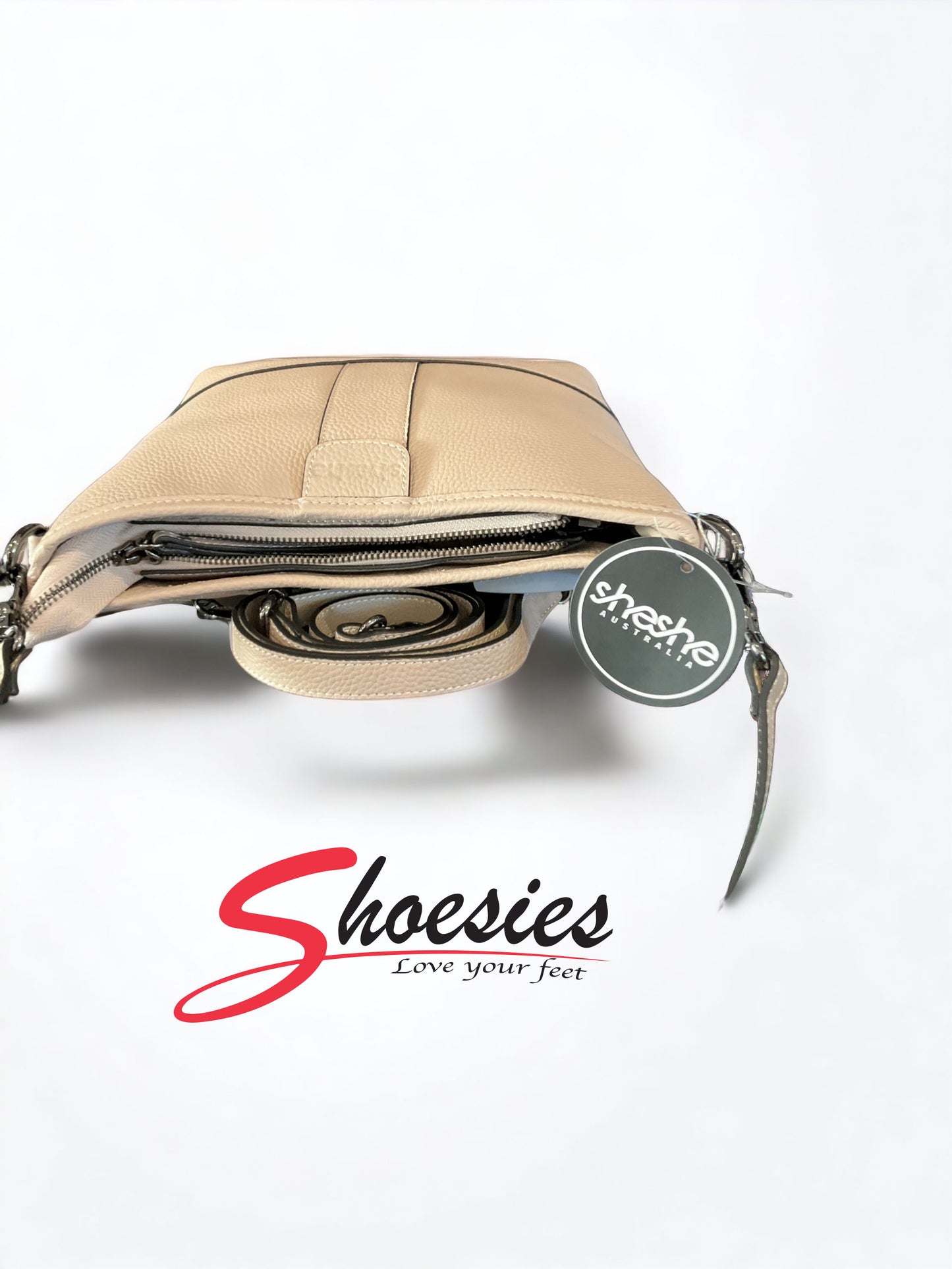 sheshe Australia Margarita Cream Leather shoulder bag