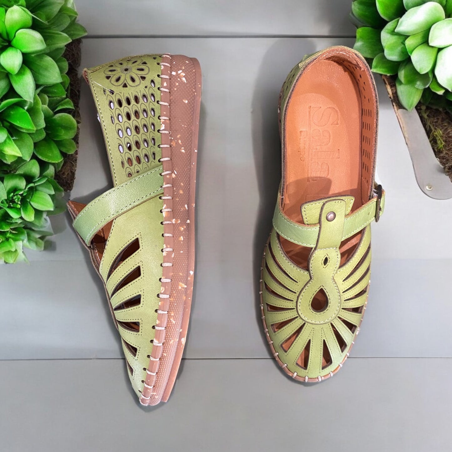 Sala Remy - Green (Bean) Leather