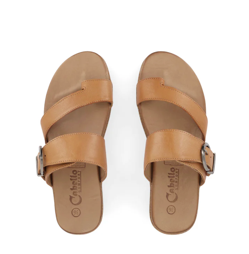 Cabello Archy Sandal - Tan Leather