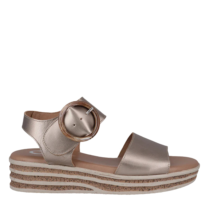 Cabello Vivian Sandal - Pewter Leather