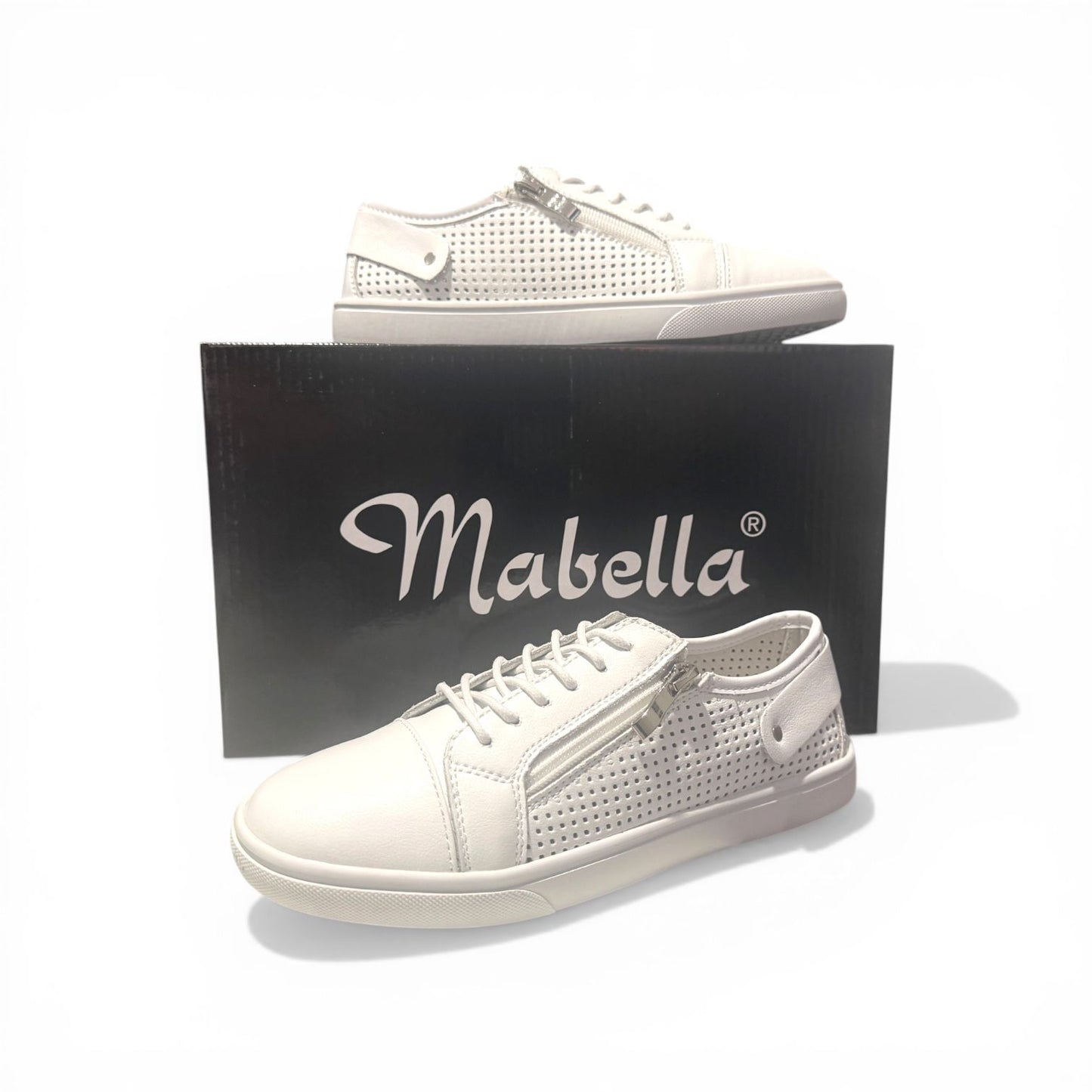 Mabella Milano Sneaker - White Leather