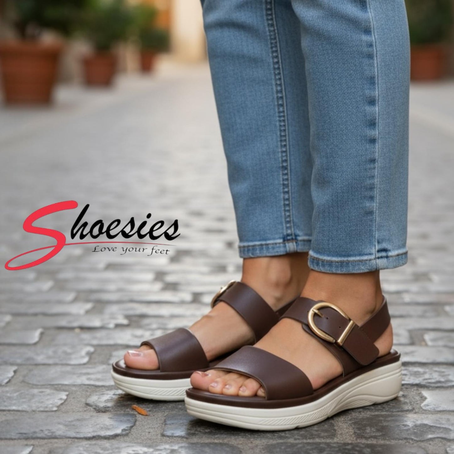 Mabella Milan Sandal - Chocolate