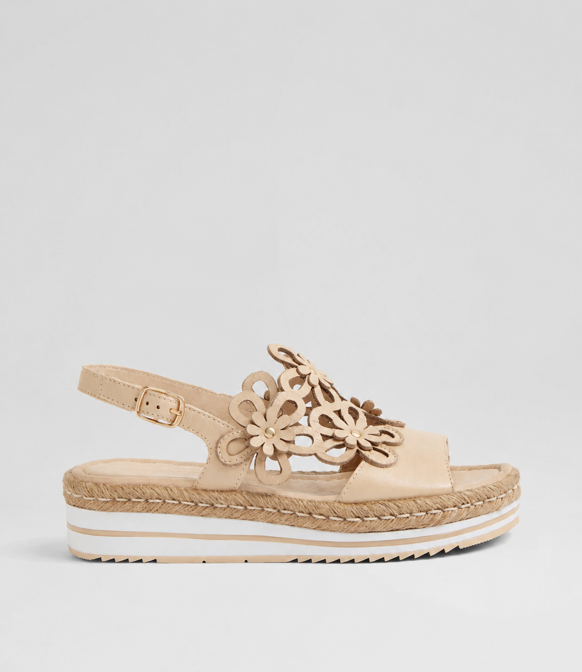 Django & Juliette Aldo Vanilla Leather Sandals