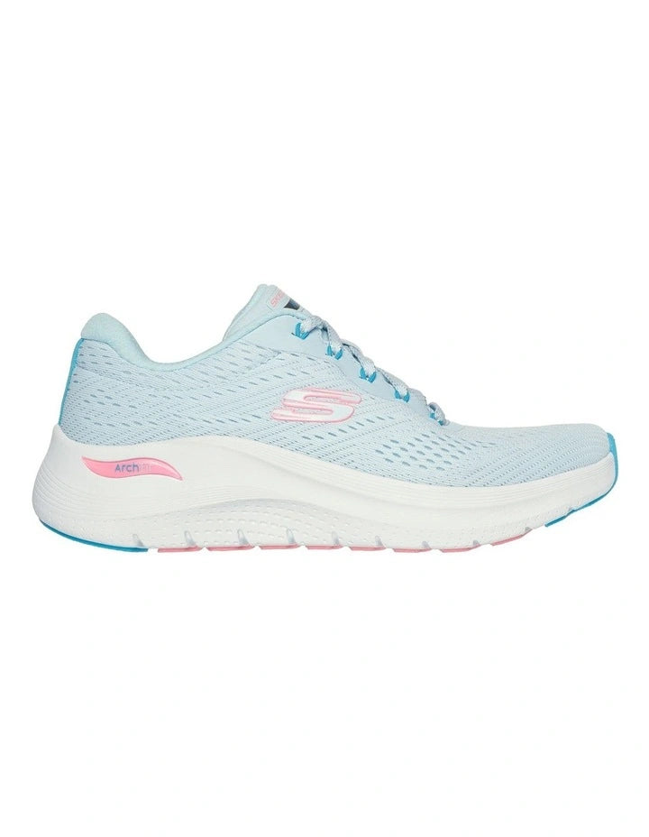 Skechers Womens Arch Fit 2.0 Big League Comfortable Shoes - Light Blue