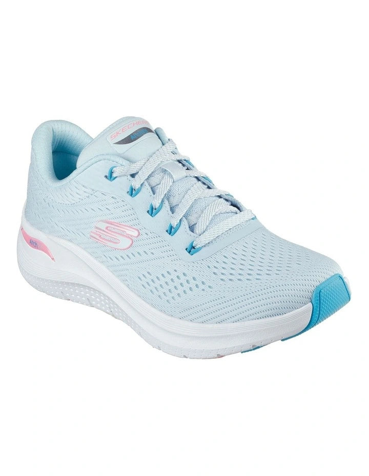 Skechers Womens Arch Fit 2.0 Big League Comfortable Shoes - Light Blue