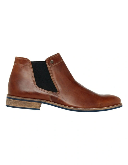 Drake Leather Ankle Boot - Tan