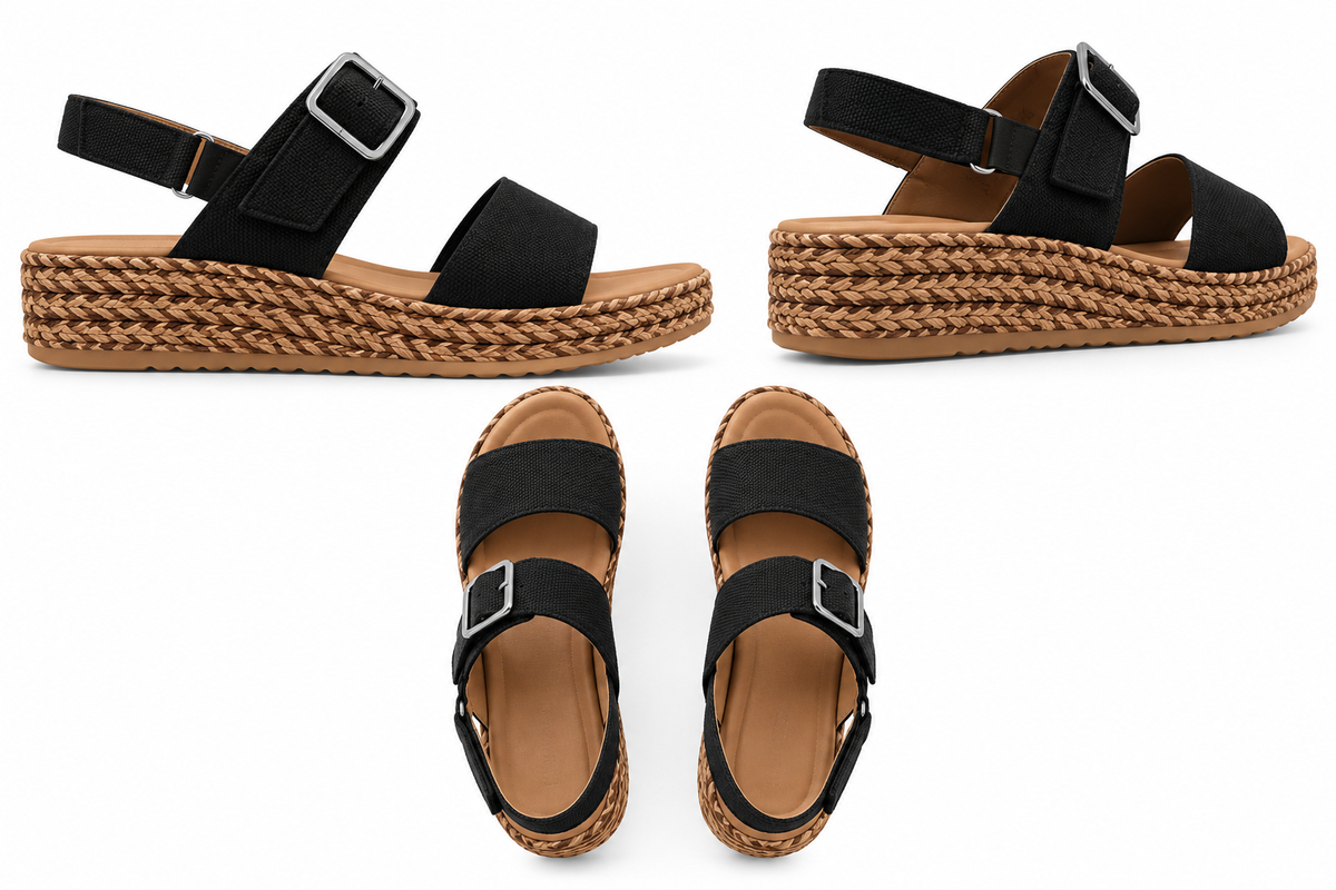 Sala Manitu – Black Leather Sandal