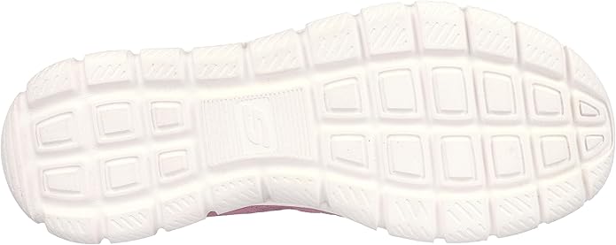 Skechers Womens Track New Staple Memory Foam Lace Up Shoes - Dark Rose/Pink