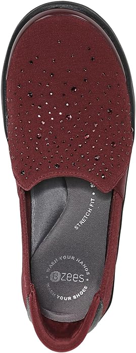 BZees Poppyseed - Maroon Rhinestone