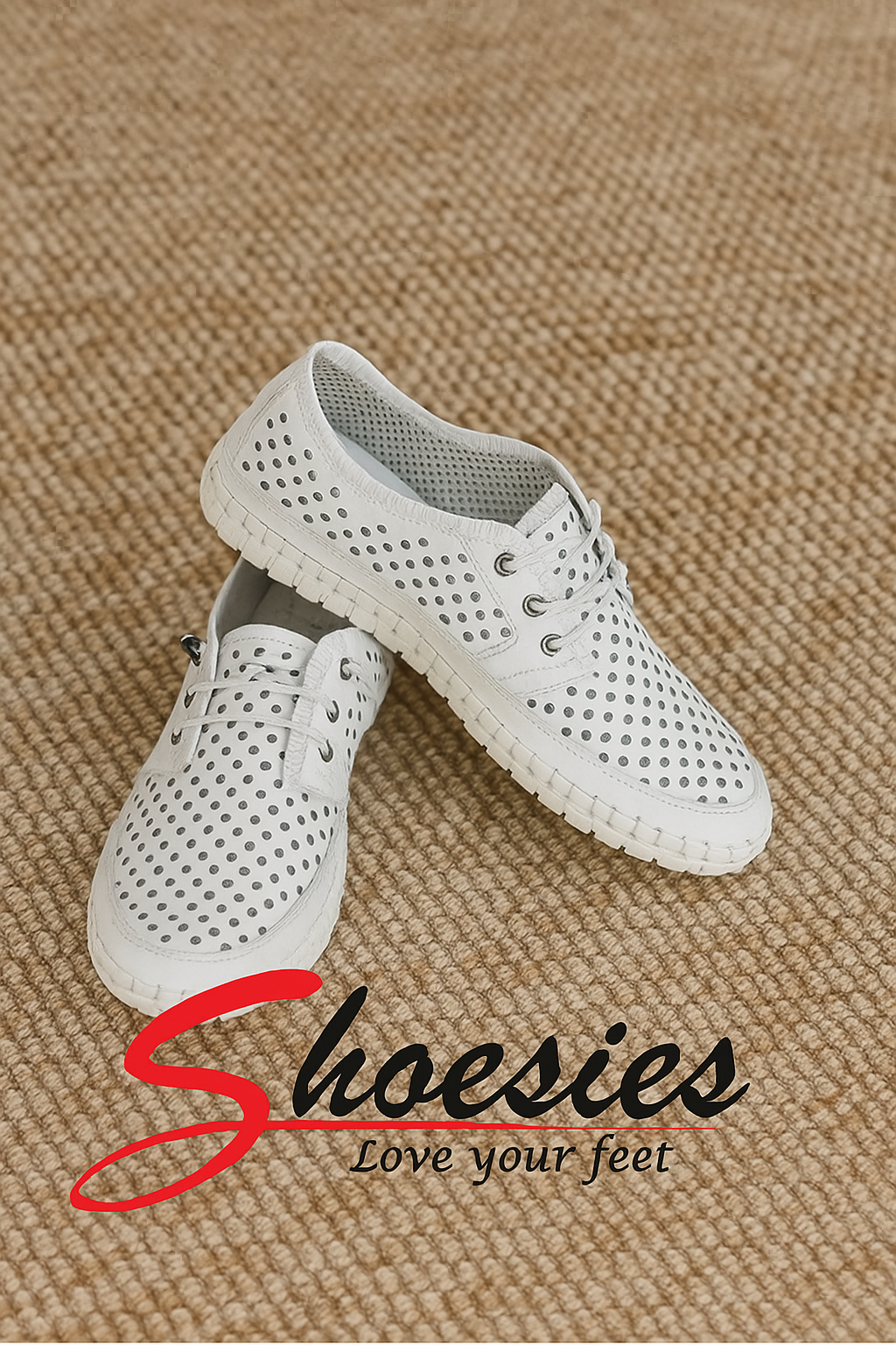 Cabello Cloud Sneakers - White Leather