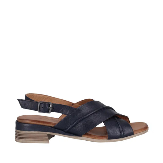 Cabello Anya Sandal - Navy Blue Leather
