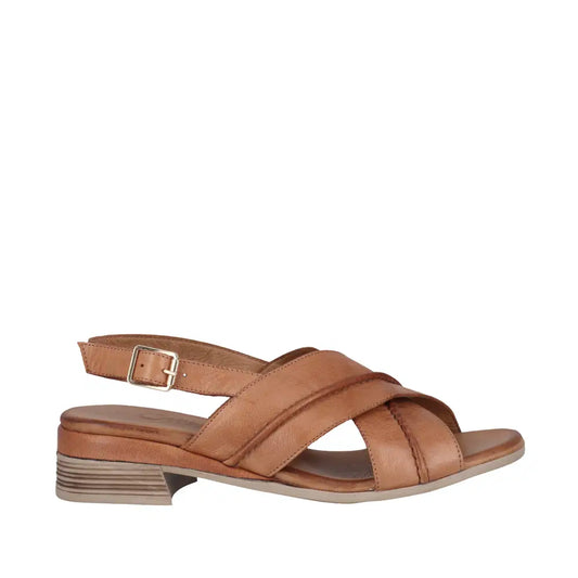 Cabello Anya Sandal - Tan Leather