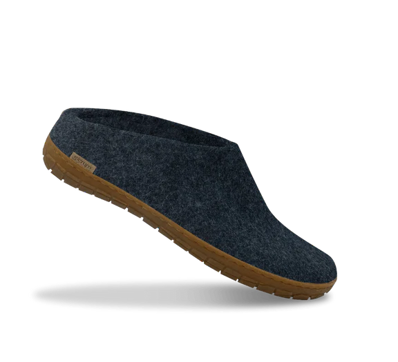 Glerups Felt Slip-On – Denim Natural Wool