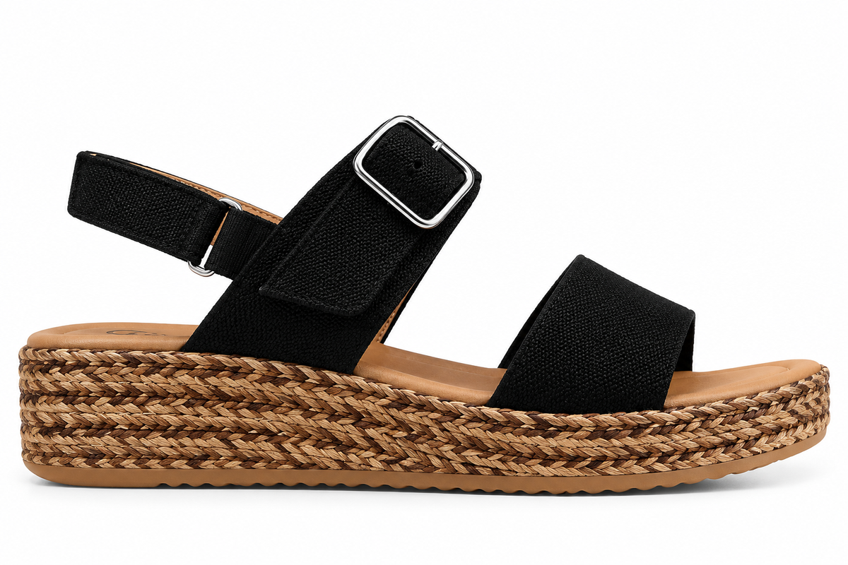 Sala Manitu – Black Leather Sandal