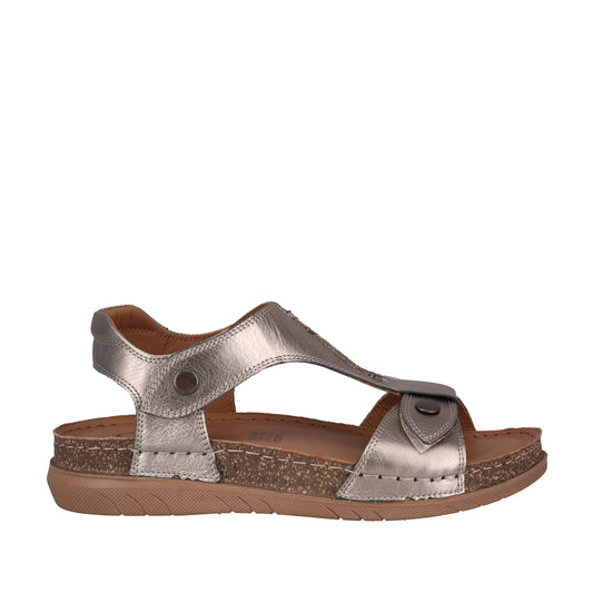 Cabello Cherry - Pewter Leather
