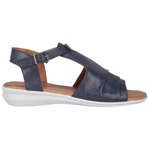 Cabello Primrose Sandal - Navy Leather