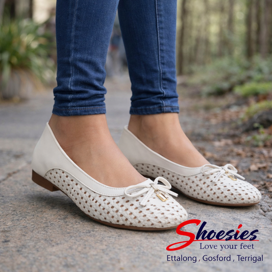 Mabella Weave Loafers - White