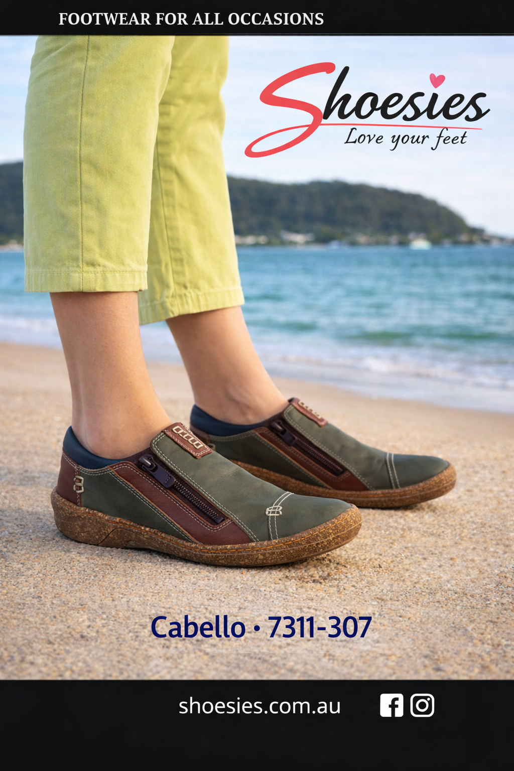 Cabello 7311-307 Sneaker - Khaki Leather