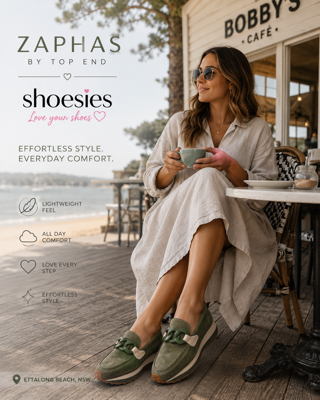 Top End Zaphas Loafer - Khaki/Milk Suede