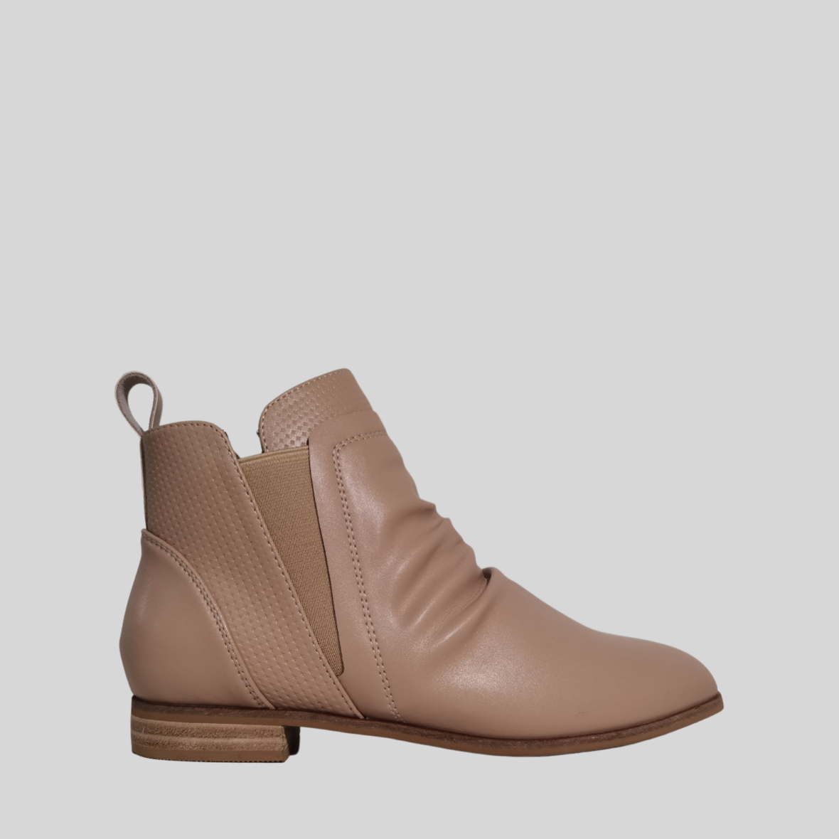 Bay Lane Dasha - Leather Boot Taupe