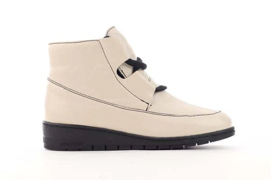 Alfie & Evie Volume Ecru Leather Boot