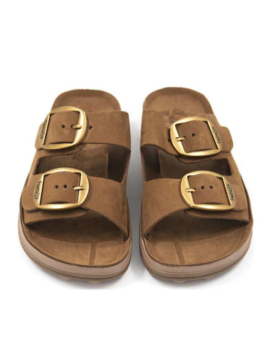 Fantasy Despoina Slide - Mochaccino (Chocolate) Leather