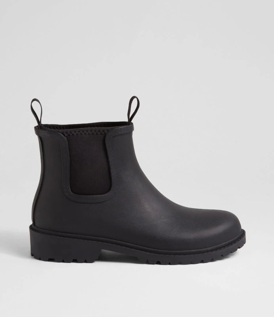 Diana Ferrari SPLASHY Gumboot – Black/Black