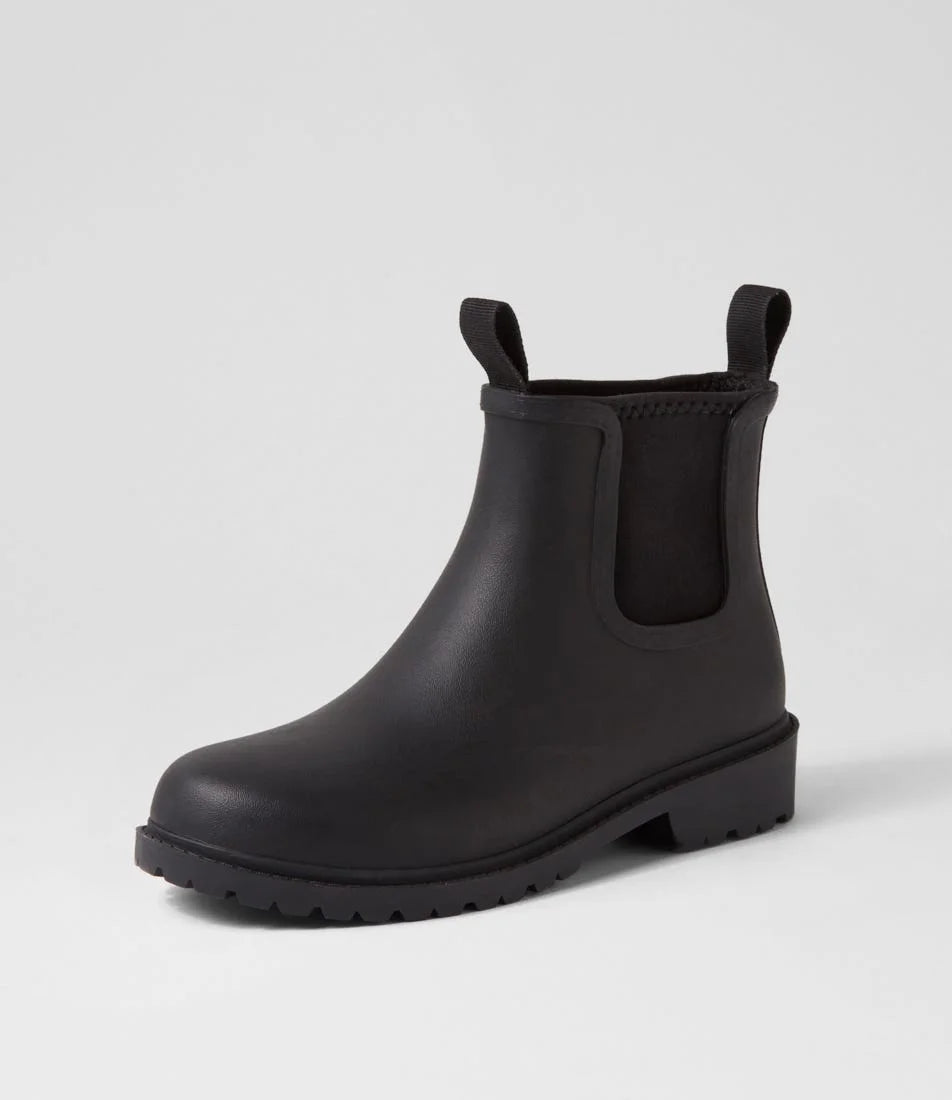 Diana Ferrari SPLASHY Gumboot – Black/Black
