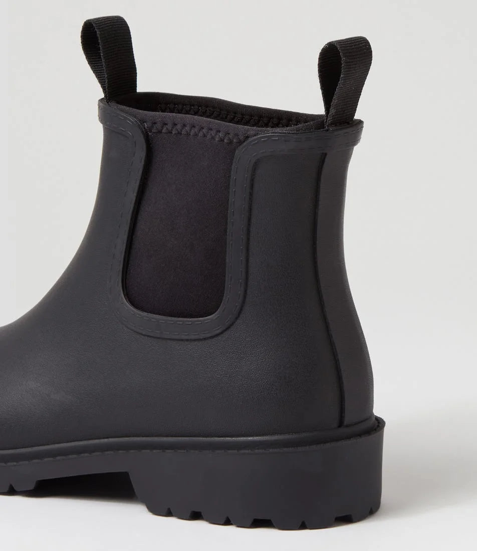 Diana Ferrari SPLASHY Gumboot – Black/Black