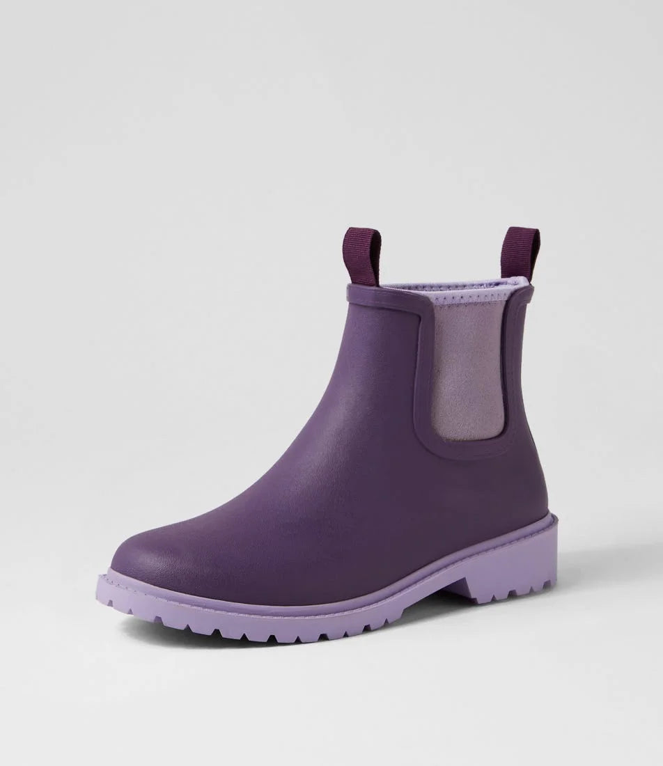 Diana Ferrari SPLASHY Gumboot – Grape Lilac