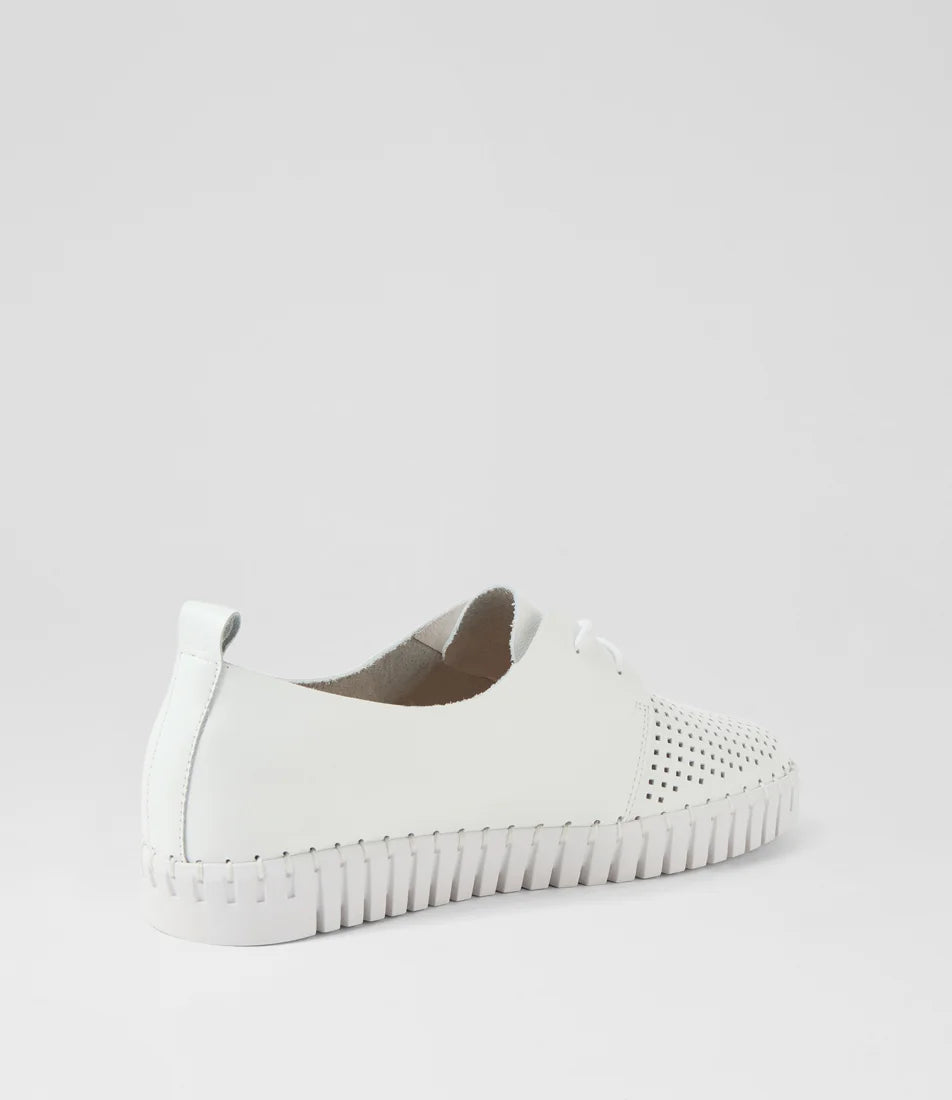 Huston Collage Print Patent Leather Sneakers - White