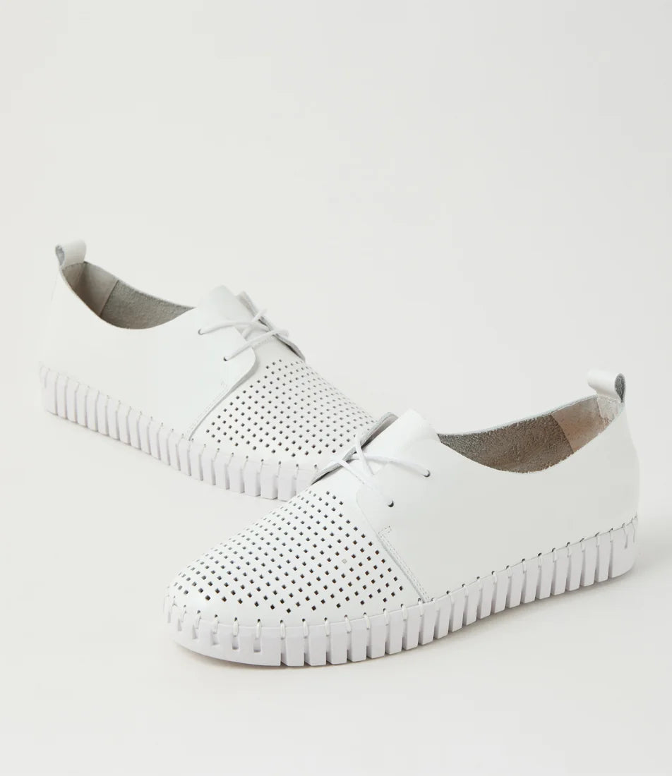 Huston Collage Print Patent Leather Sneakers - White