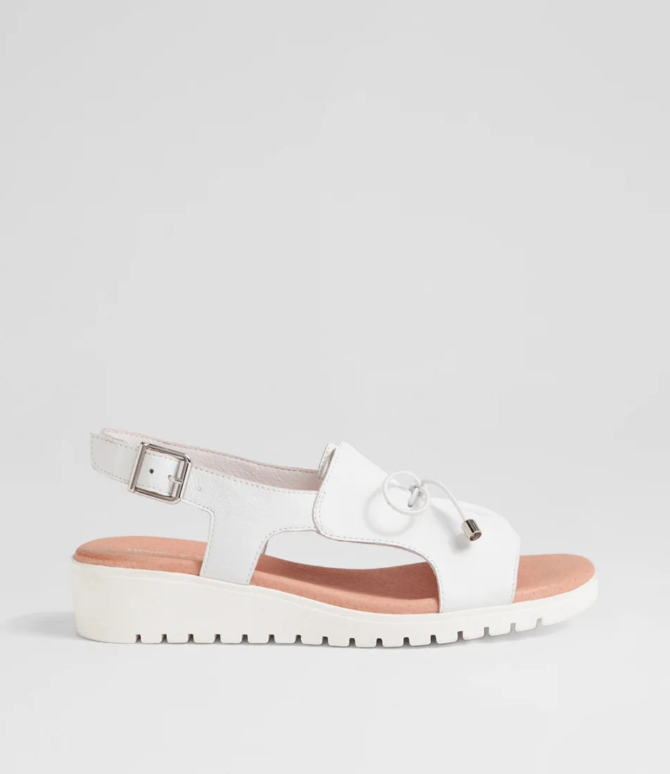 Django & Juliette Malika Cafe Leather - White