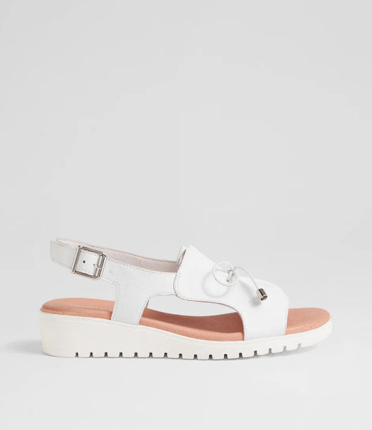 Django & Juliette Malika Cafe Leather - White