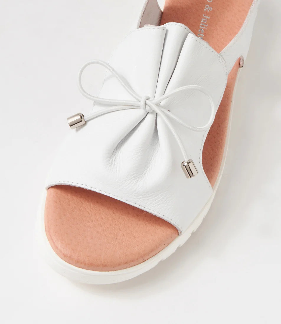 Django & Juliette Malika Cafe Leather - White