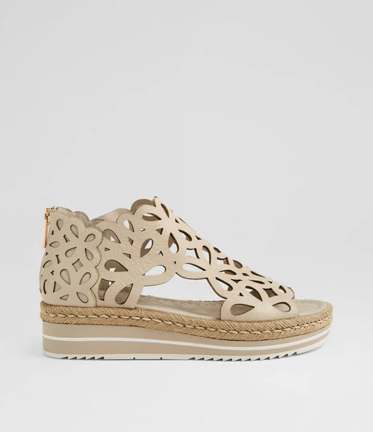 Django & Juliette Adely - Vanilla Leather Sandals