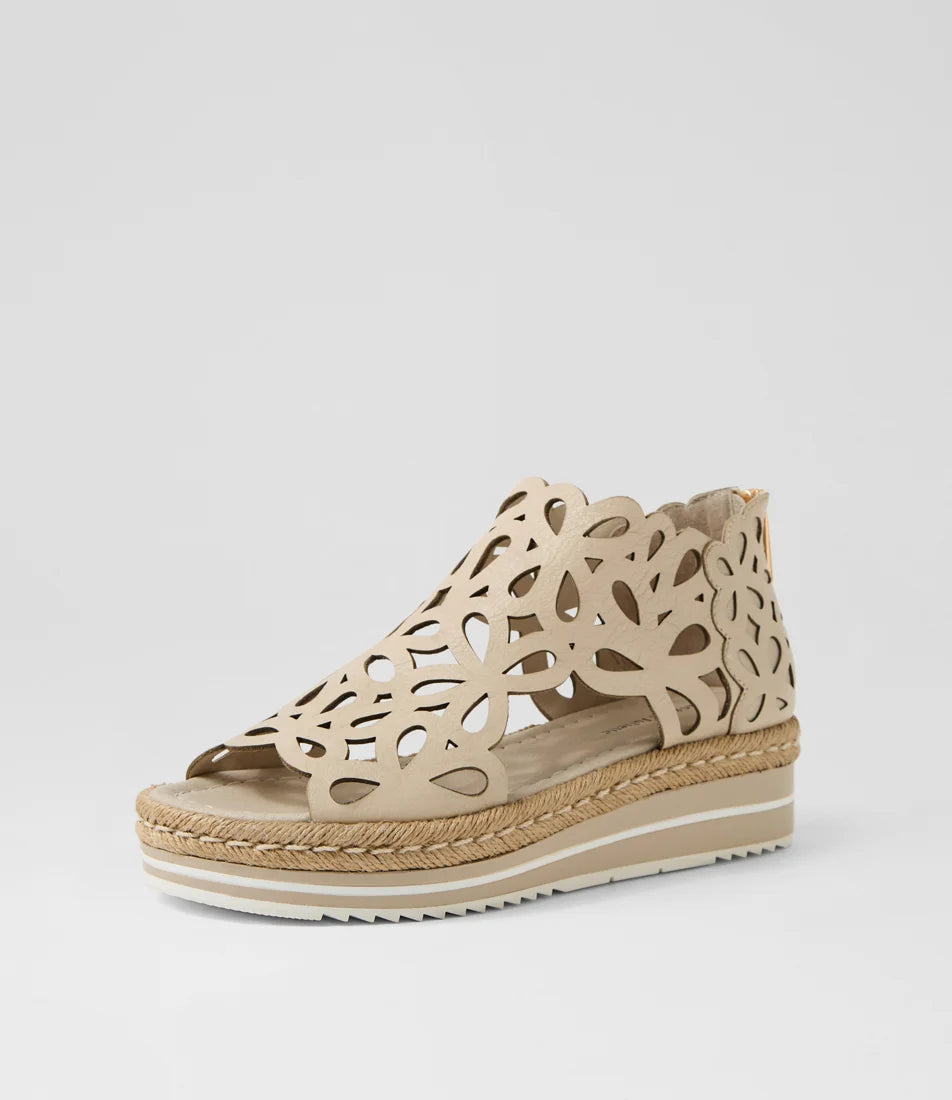 Django & Juliette Adely - Vanilla Leather Sandals