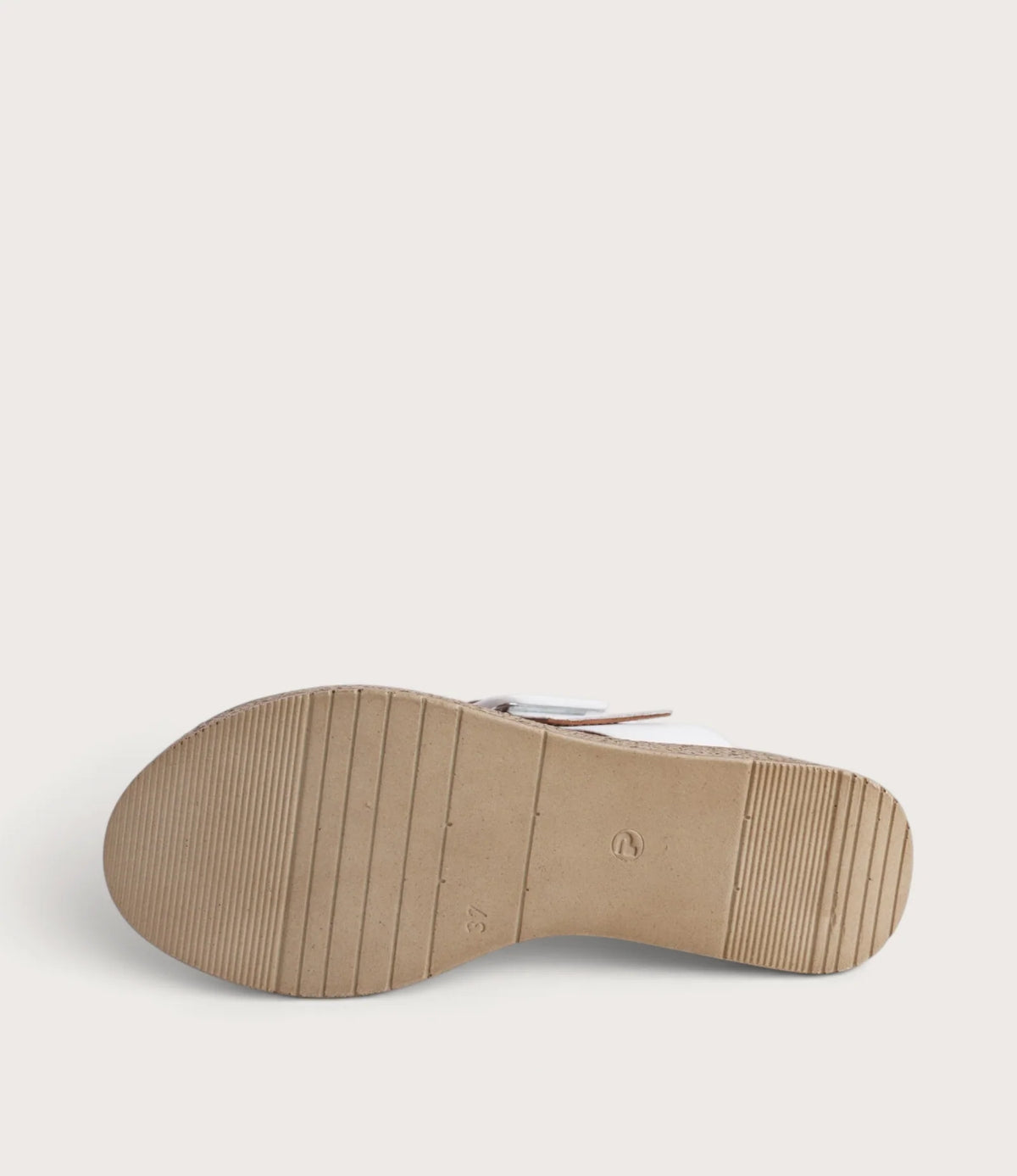 Sala Los Altos – White Leather Wedge Sandals